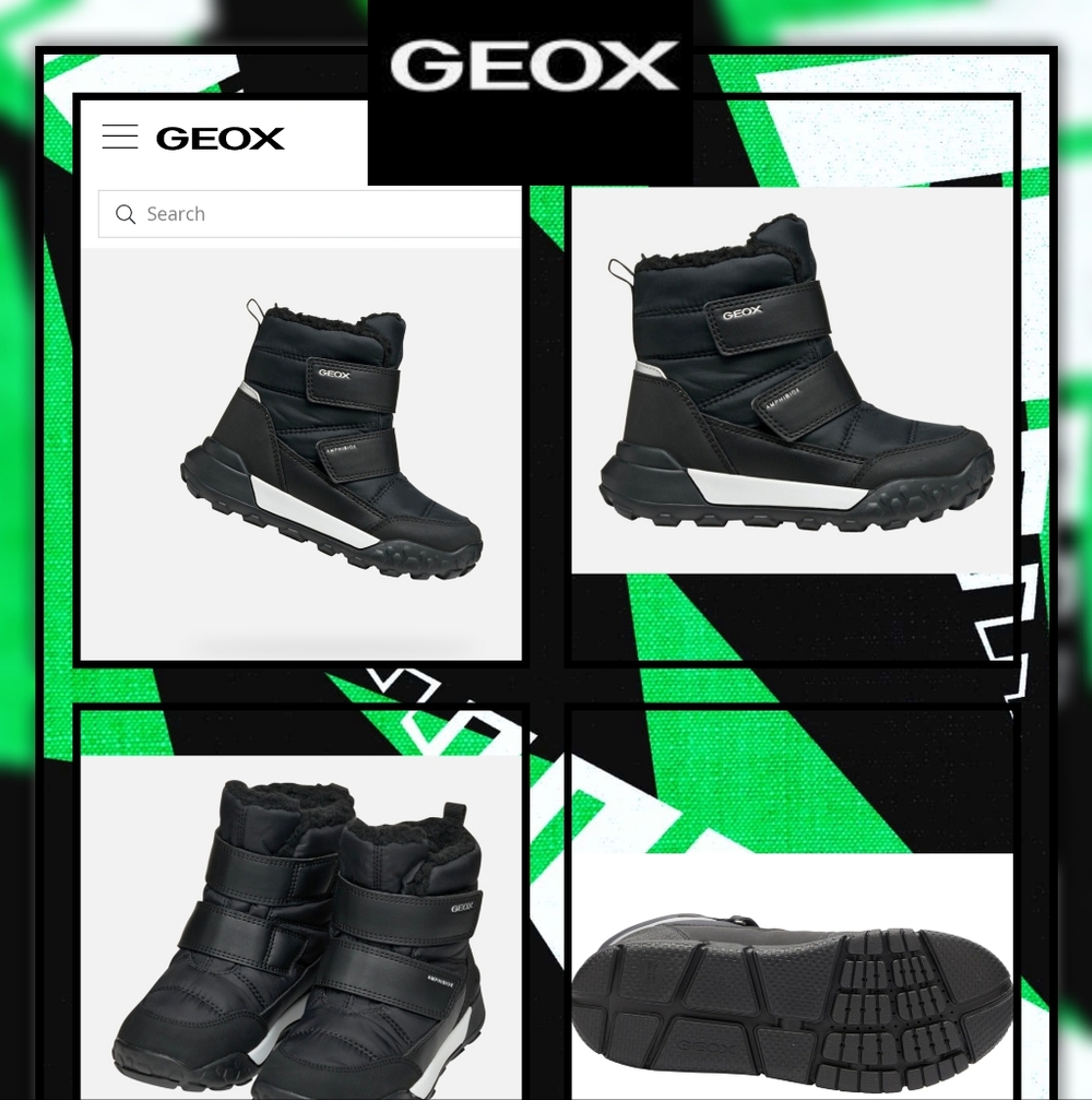⛄️EUC All Weather & Terrain Geox Kids Trekkyup Abx Junior ⛄️